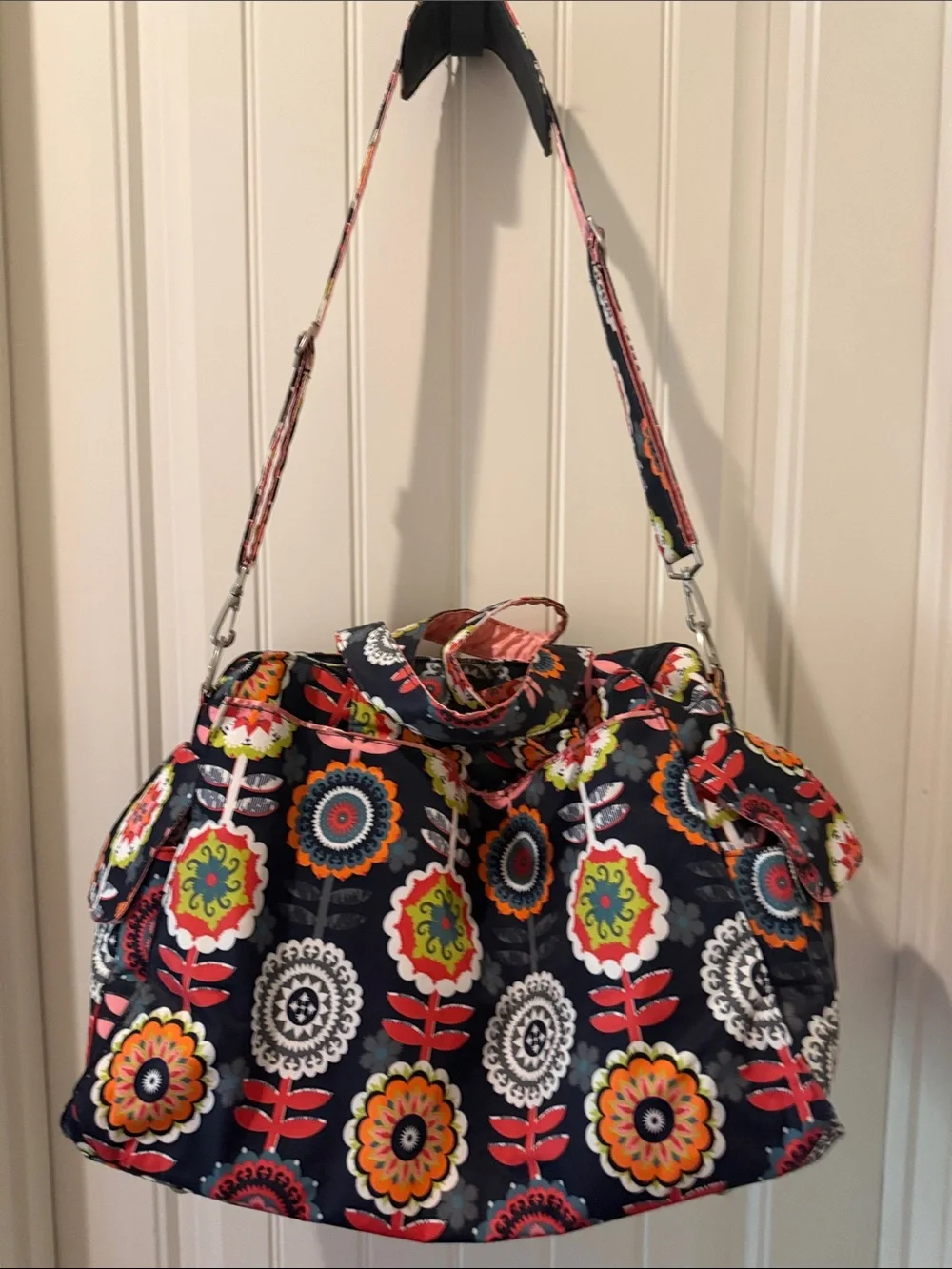 Ju Ju Be Legacy Collection Be Prepared Diaper Bag. Dancing Dahlias